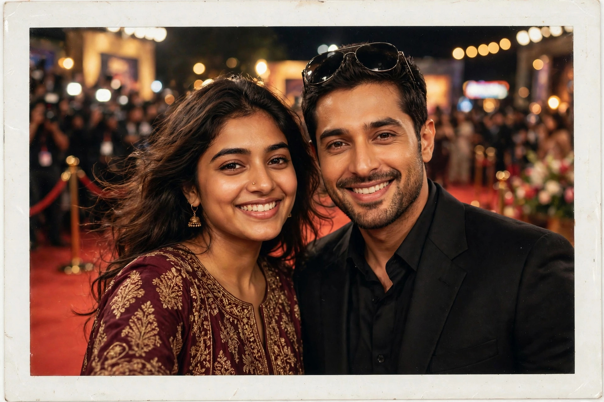 Celebrity Polaroid Photo example output