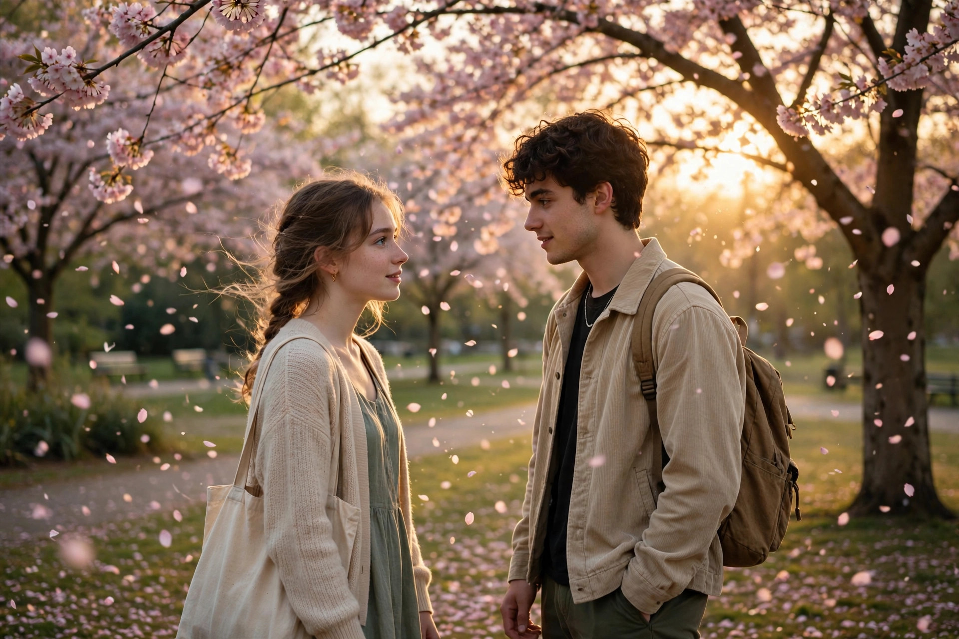Cherry Blossom Meet-Cute example