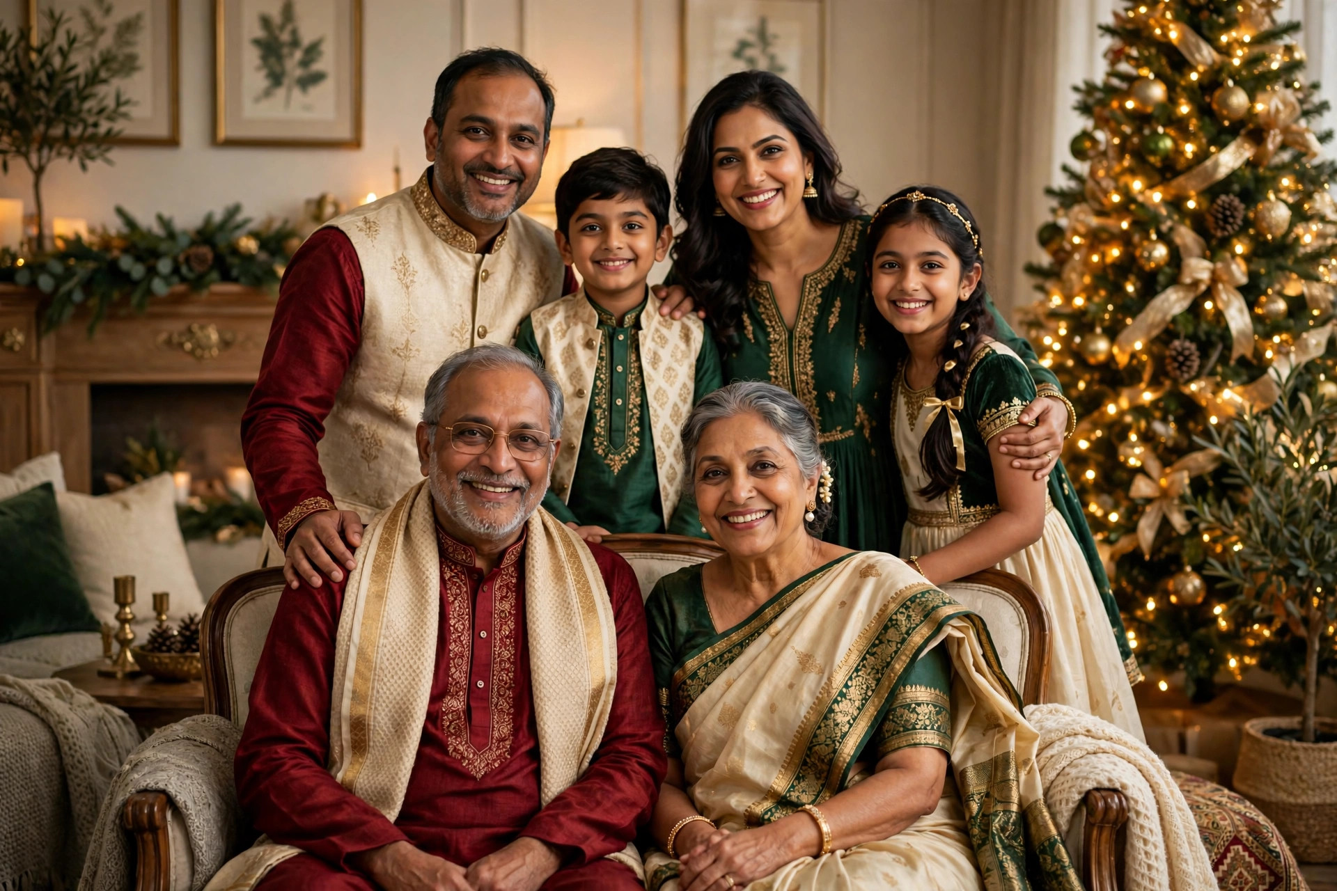 Christmas Family Portrait example