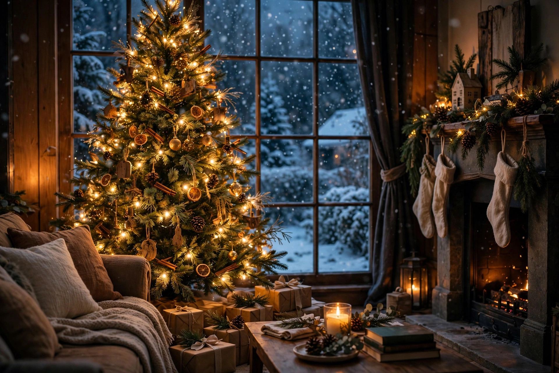 Christmas Snowfall Video example