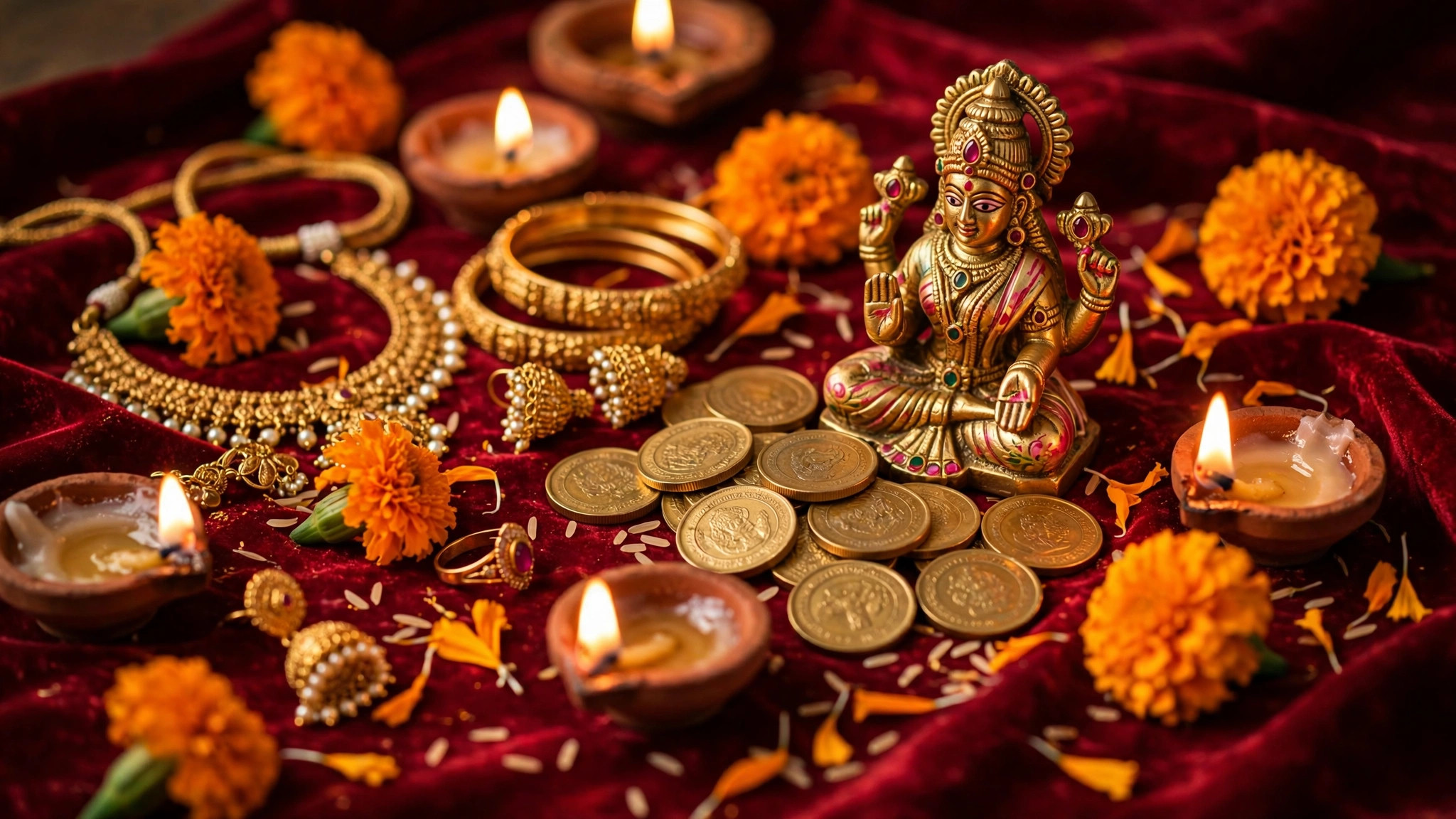 Dhanteras Gold Lakshmi Photo example output