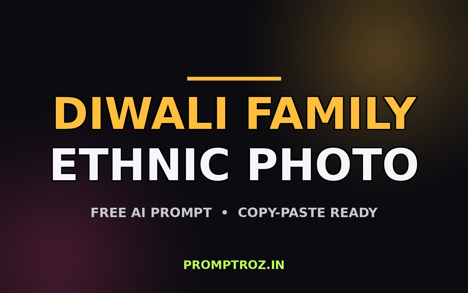 Diwali Family Ethnic Photo example