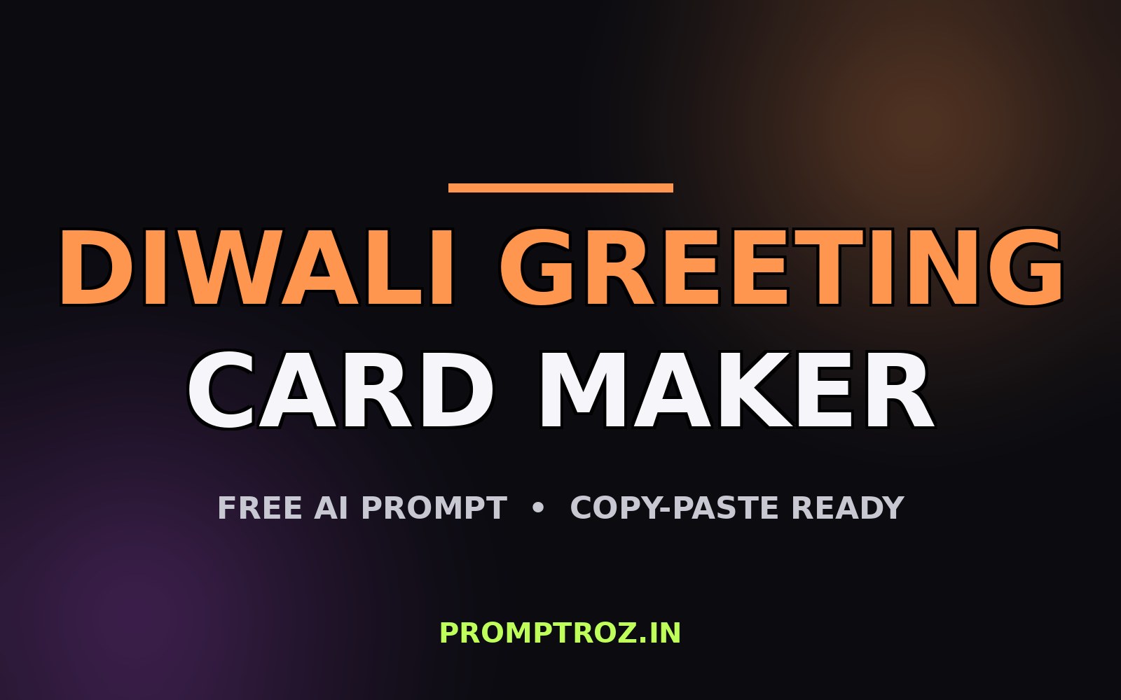 Diwali Greeting Card Maker — free AI prompt