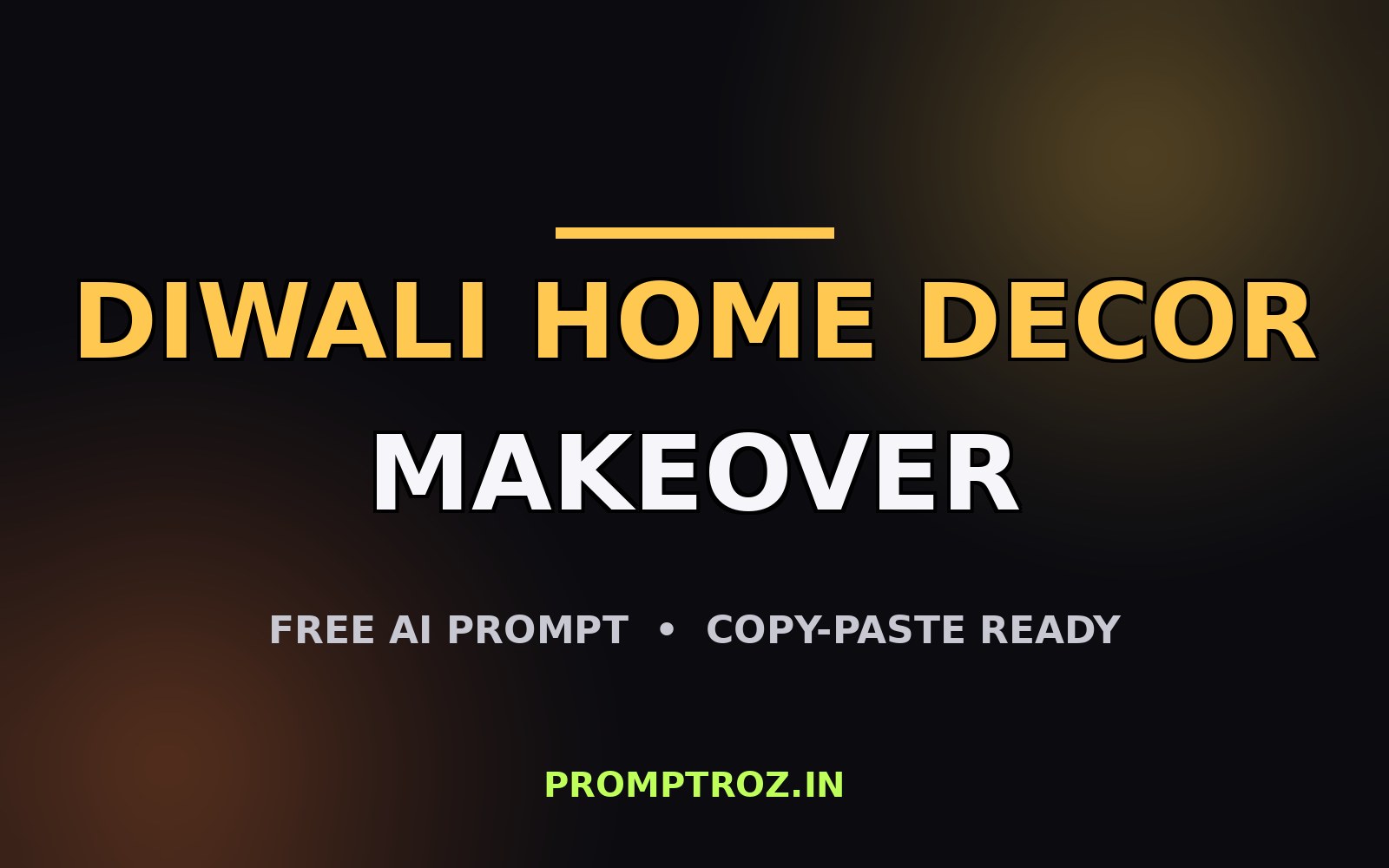 Diwali Home Decor Makeover example