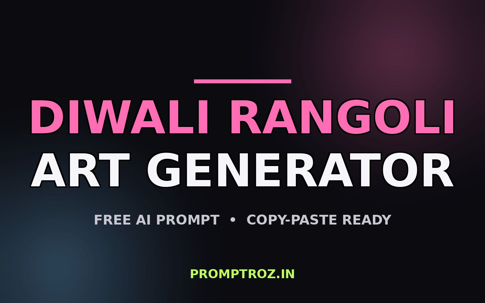Diwali Rangoli Art Generator example