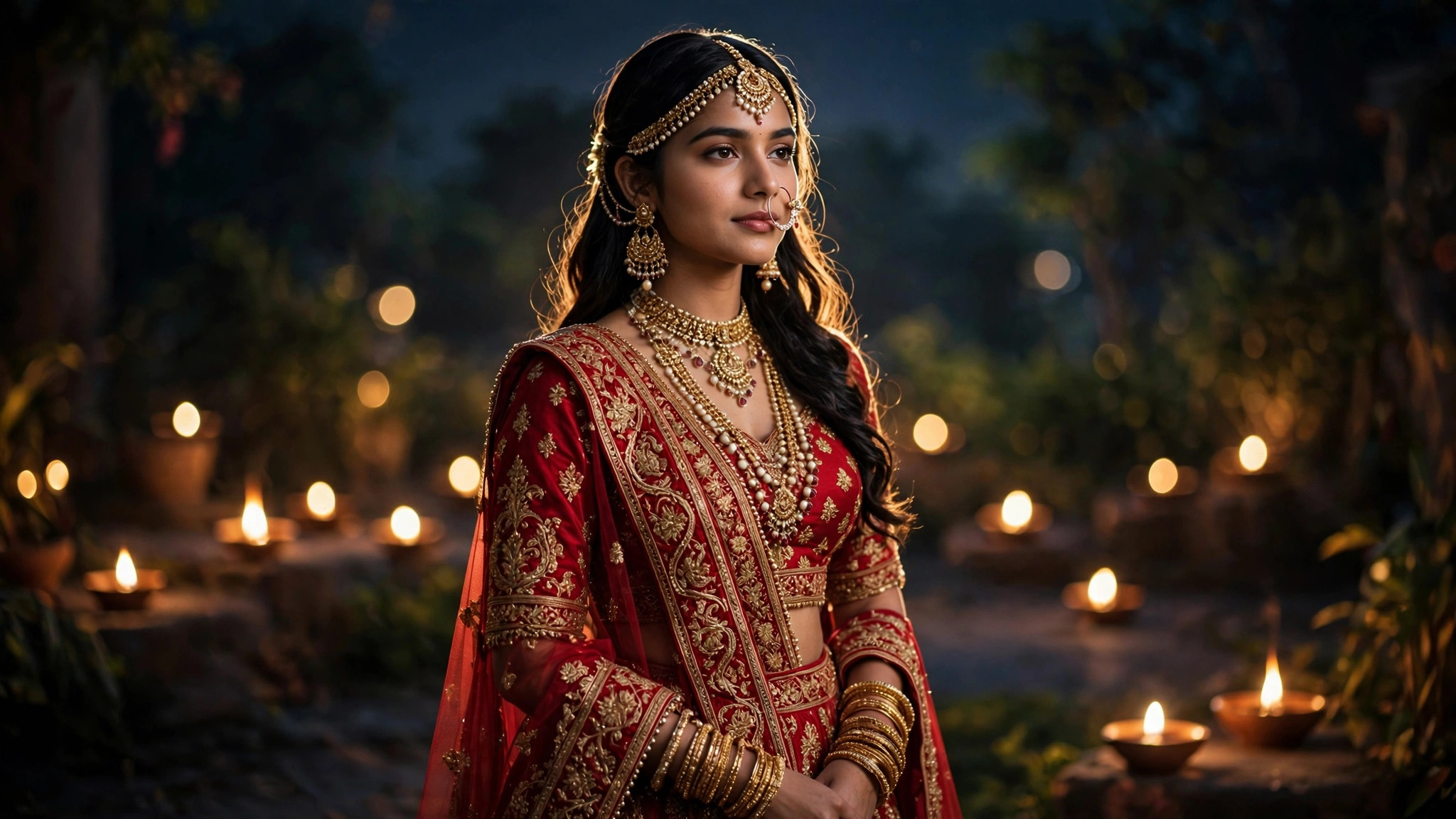 Karva Chauth Bridal Solo Portrait example