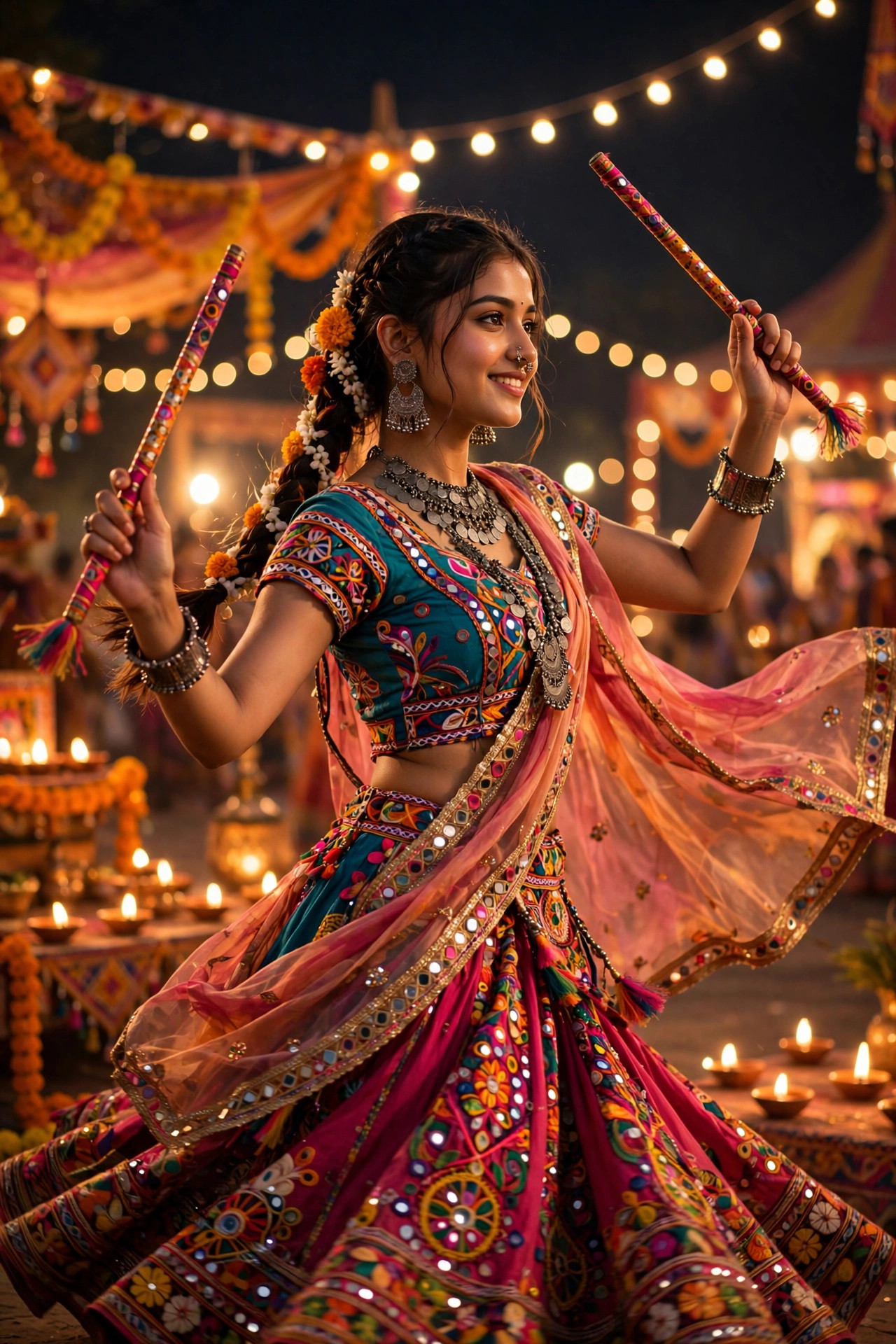 Navratri Garba-Night Photo example