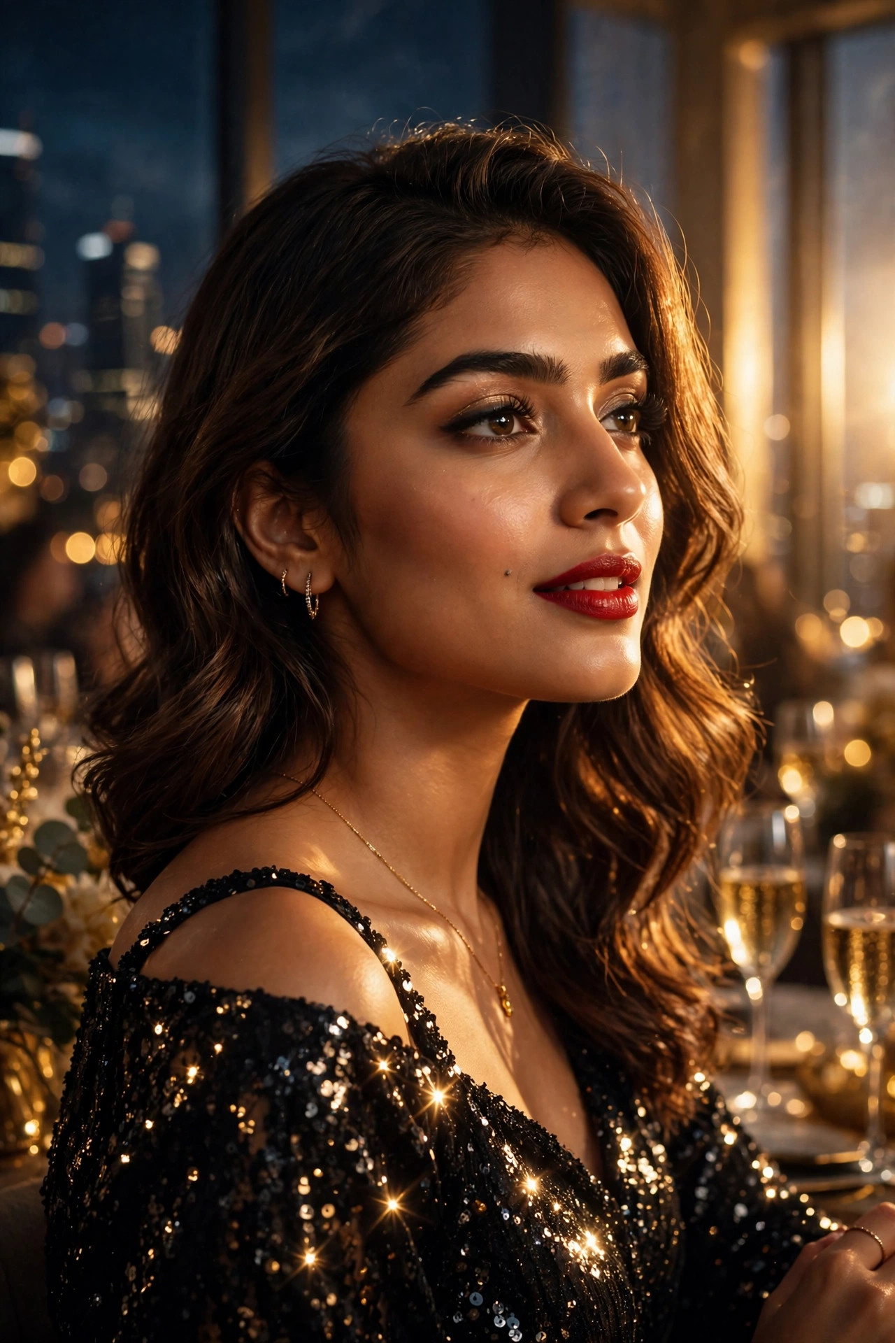 New Year Party Glam Portrait example