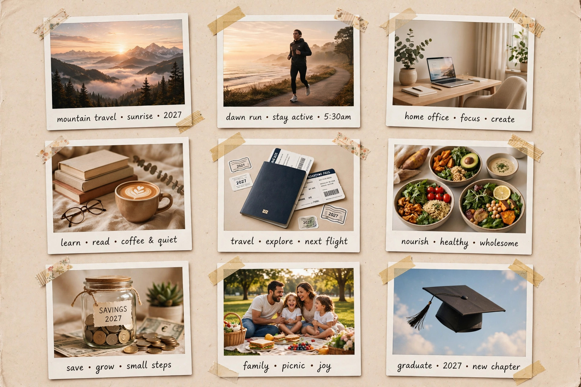 New Year Vision Board example